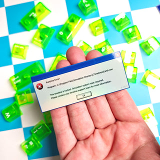 2000s Timeline Runtime Error Sticker