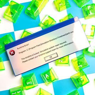 2000s Timeline Runtime Error Sticker