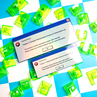 2000s Timeline Runtime Error Sticker