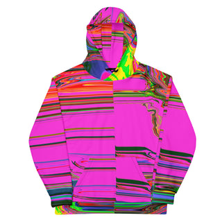 Front flat view of the Split Glitch Hoodie.