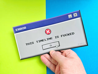 90s Retro Computer Error Bumper Sticker