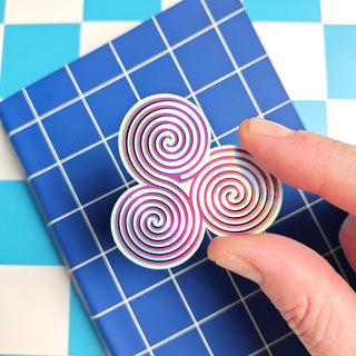 Spiral Hypnosis Holographic Sticker