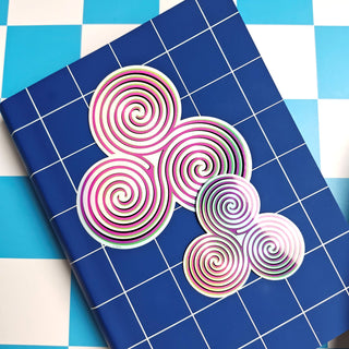 Spiral Hypnosis Holographic Sticker