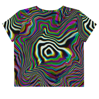 Back view of the Trippin Out Crop Top.