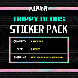 Info about the Trippy Blobs Holographic Sticker Pack by AIPYR