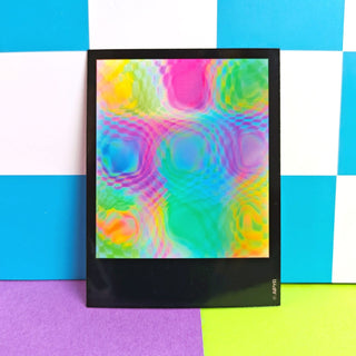 Black Trippy Photo Sticker