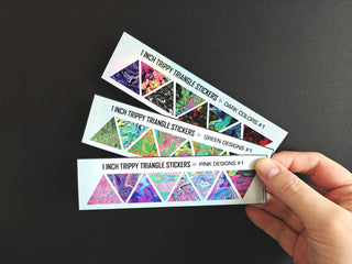 Trippy Triangles | Mini Sticker Sheet