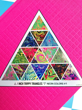 Psychedelic Triangles Sticker Sheet