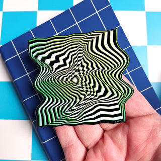 Twisted Illusion Holographic Sticker