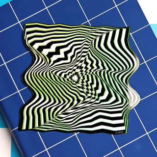 Twisted Illusion Holographic Sticker