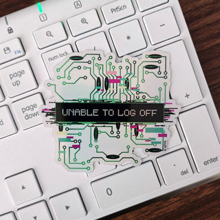 Unable to Log off Sticker