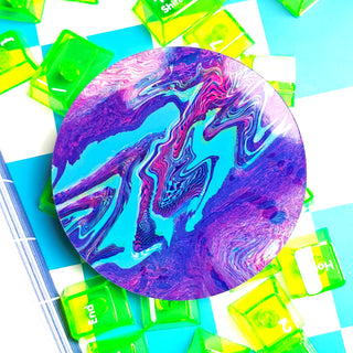 Vaporwave Glitch Holographic Sticker