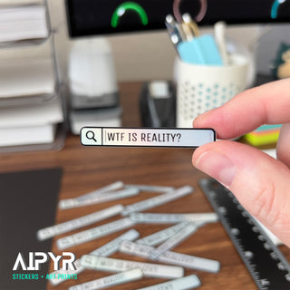 2 inch WTF Reality Sticker