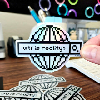 Retro Existential Internet Sticker