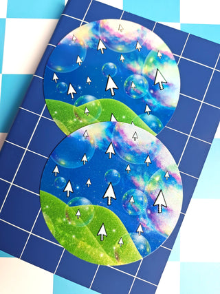 Webcore Dreams Holographic Sticker