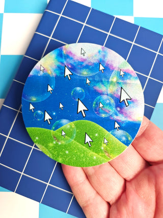 Webcore Dreams Holographic Sticker