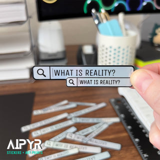 Pair of What Reality Stickers