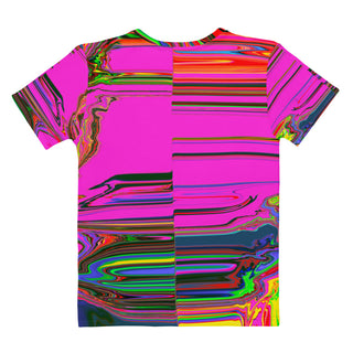 Women's Split Glitch T-Shirt Back 1