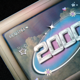 Close up of the Y2K 2000s Retro TV Sticker