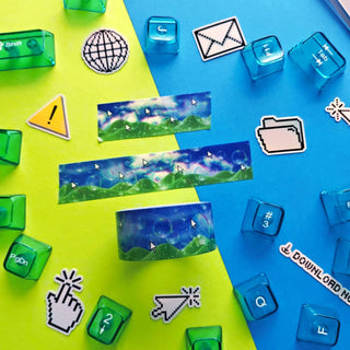 Y2K PC Glitch Washi Tape