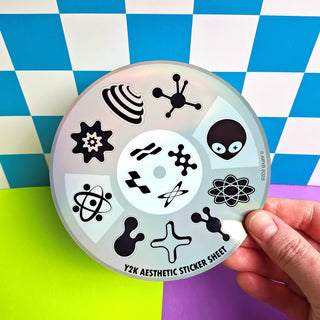 Y2K Aesthetic Holographic Sticker Sheet