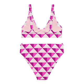 Pink Illusion High Waist Bikini