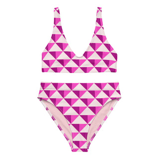 Pink Illusion High Waist Bikini