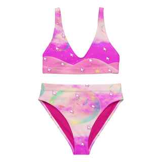 Pink Webcore Dreams High Waist Bikini