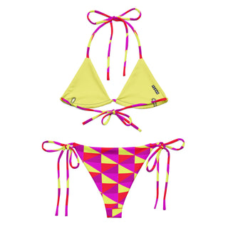 Pink Geometric String Bikini