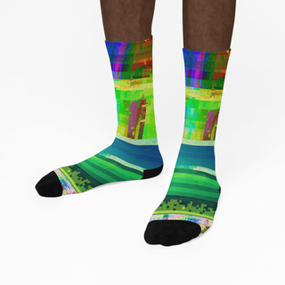 Fatal Glitch Crew Socks